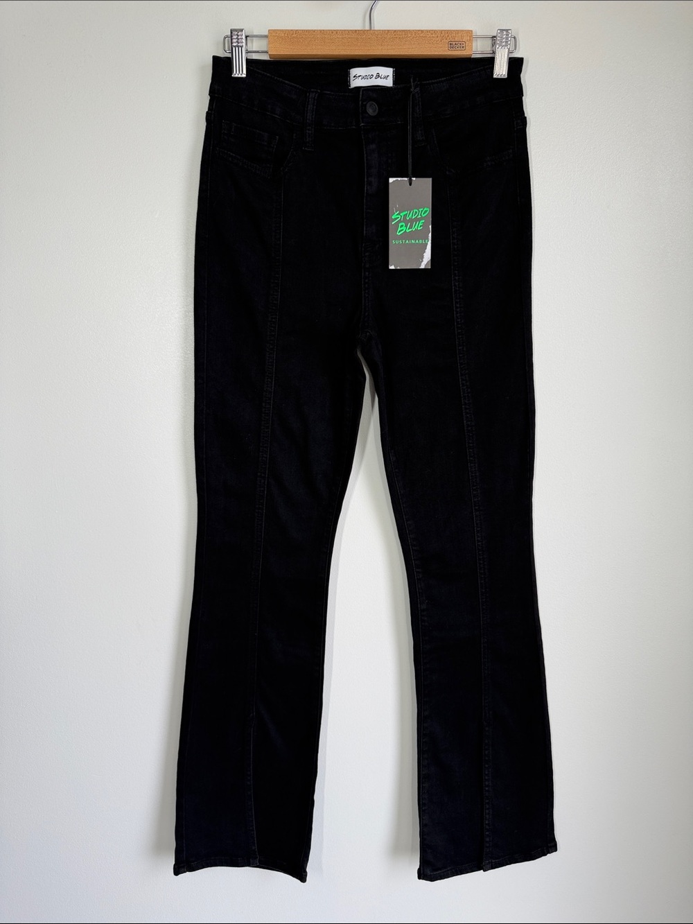 Studio Blue Center Seam Center Split Hem Flare Jeans - 28